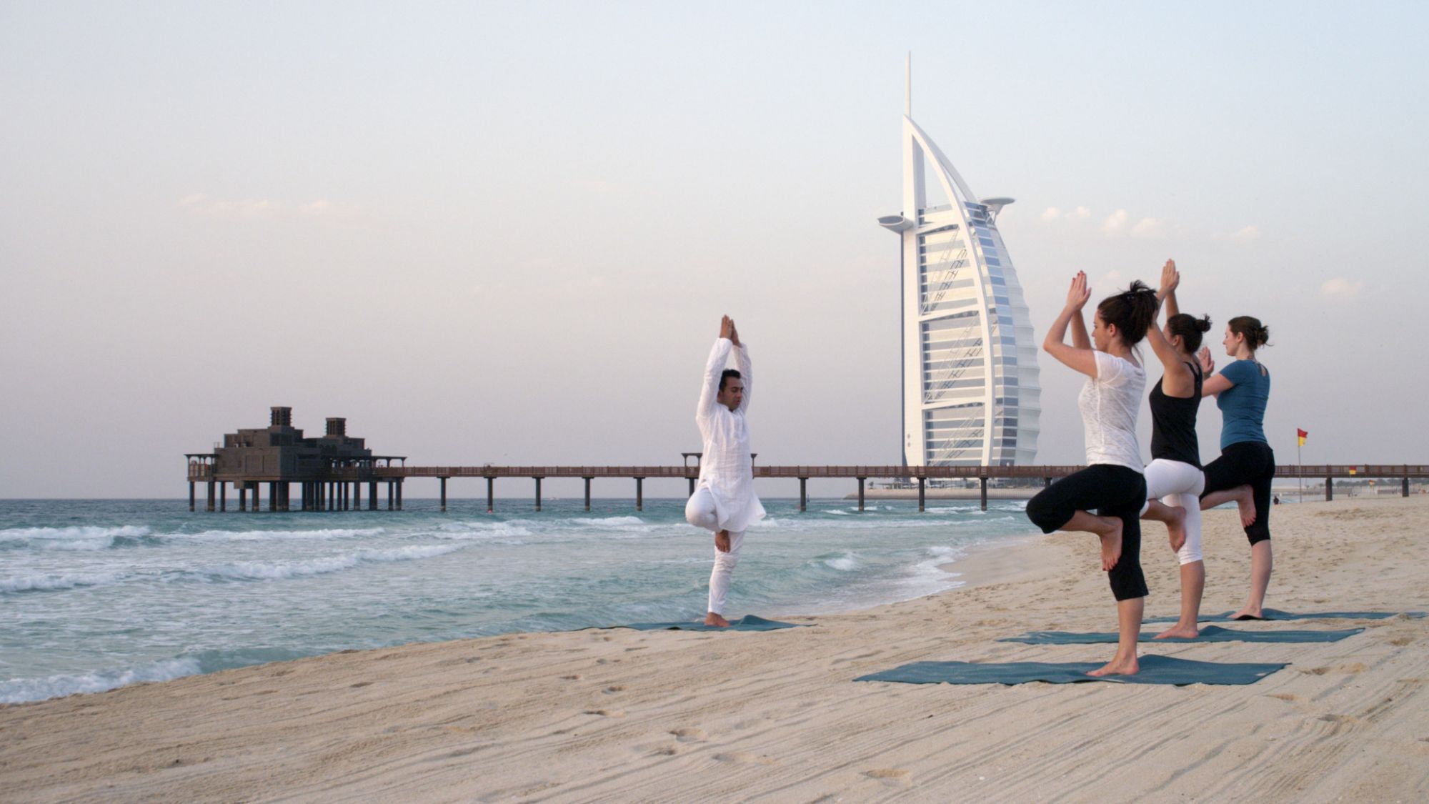 Madinat Jumeirah - Talise Spa - yoga on the beach