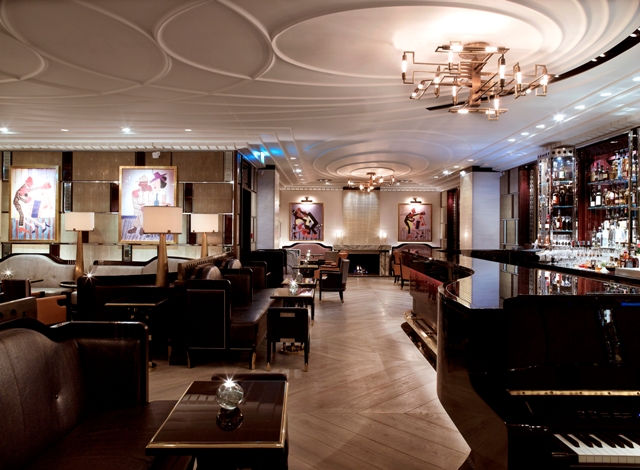 Bassoon piano bar area Corinthia Hotel London