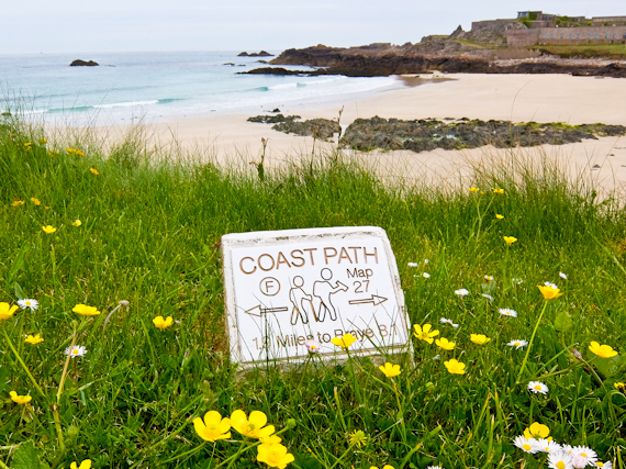 Alderney Coast Path Sign