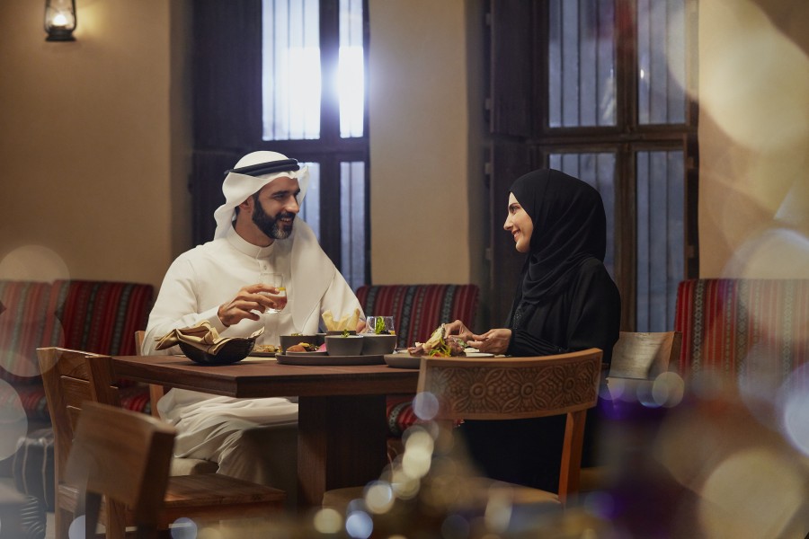 Al Seef Hotel by Jumeirah Couple Dining in Saba a 28319