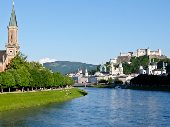 Salzburg and River Salzach