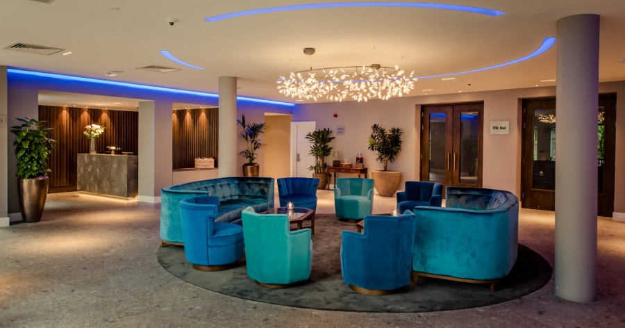 Tulfarris Hotel Golf Resort lobby seating area 1