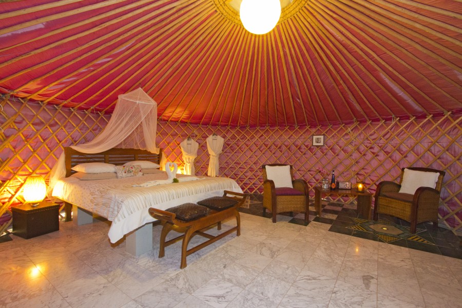 eco yurt room