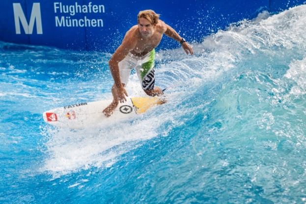 Surfing at Munich Airport courtesy Munich Airport