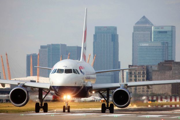 ABritish Airways Business Only Service is Five Years Old this year. ircraft on runway at LCY