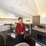 Andy Mossack reviews Cathay Pacific First Class Cabin and revels in a luxurious flight.
