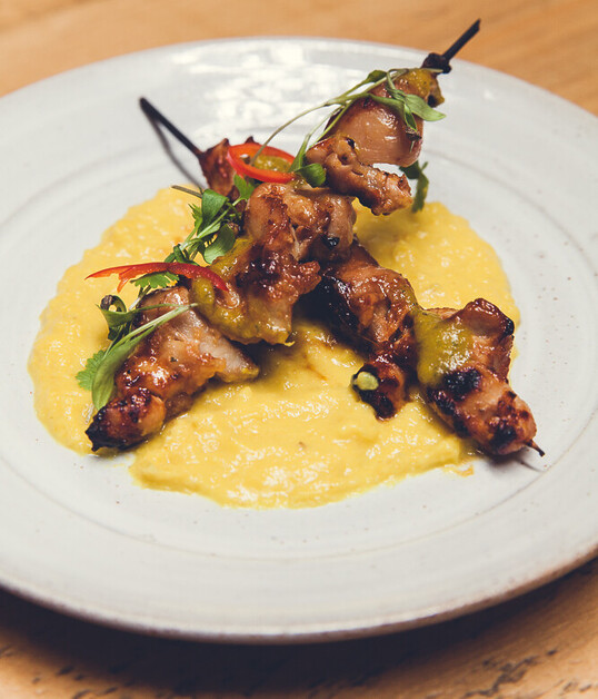 Chicken anticuchos-Pachamama