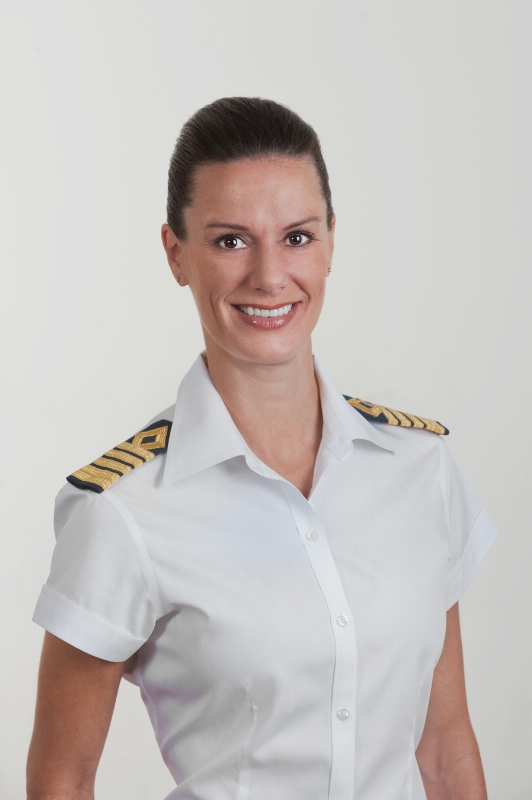 Celebrity Cruises named Kate McCue as the cruise industry's first American female captain (PRNewsFoto/Celebrity Cruises)