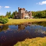 Andy Mossack eats at the Isle of Eriska Restaurant.near Oban on 300 acres of private island. The big house in spring 2011 3 MB