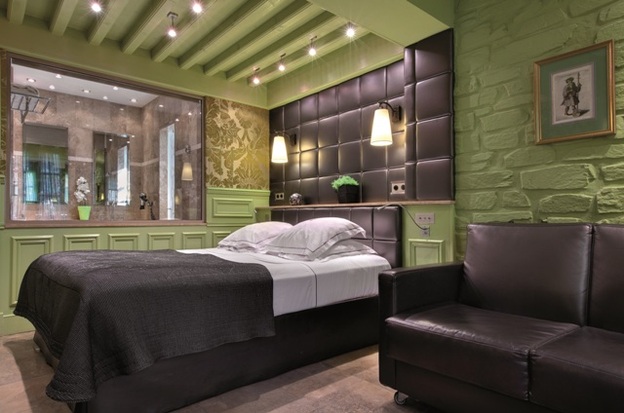 Solange Berchemin stays at the historic L'Hotel Du Chateau in Carcassonne.
