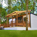 Our test family The Bakers review Eurocamp Les Ecureuiles camping accommodation.
