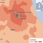 Italy hit by an earthquake