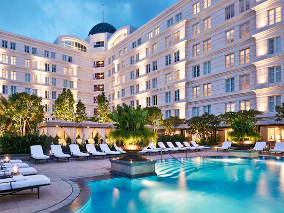 Park Hyatt Saigon Pool Dusk