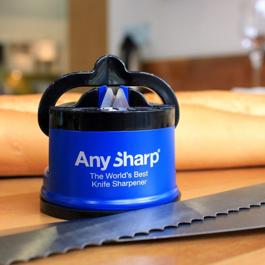  AnySharp Editions - World's Best Knife Sharpener - For Knives  and Serrated Blades (Stone): Home & Kitchen