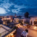 Riad Star roof view night 1