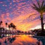 Andy Mossack stays at the Kimpton Seafire Resort and Spa on Grand Cayman Oasis Pool Sunset