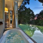 Michael Edwards stays at the Ambong Pool Villas in Langkawi 2.1 Villa Malut Sunkun Tub @ Sunrise