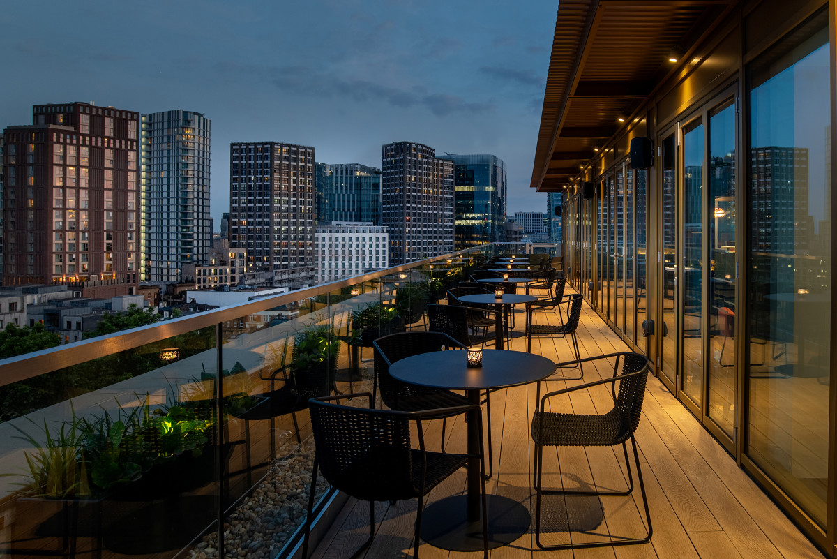 Hyatt Place London City East views from Pocketsquare Skyline Bar and Terrace Hyatt Place London City East views from Pocketsquare Skyline Bar and Terrace