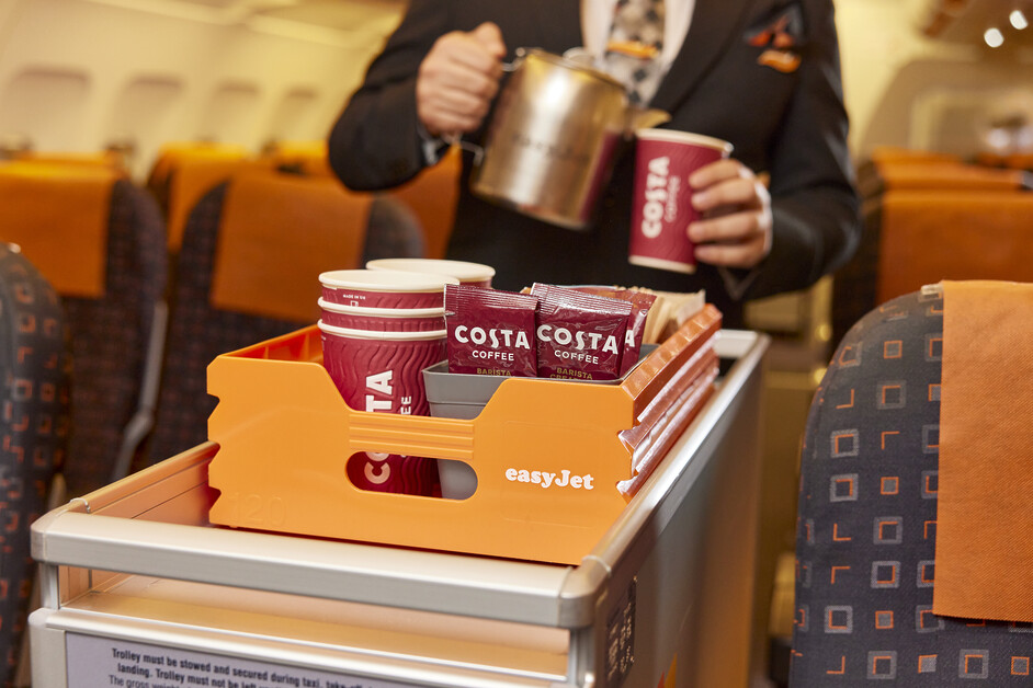 easyJet to serve Costa Coffee 