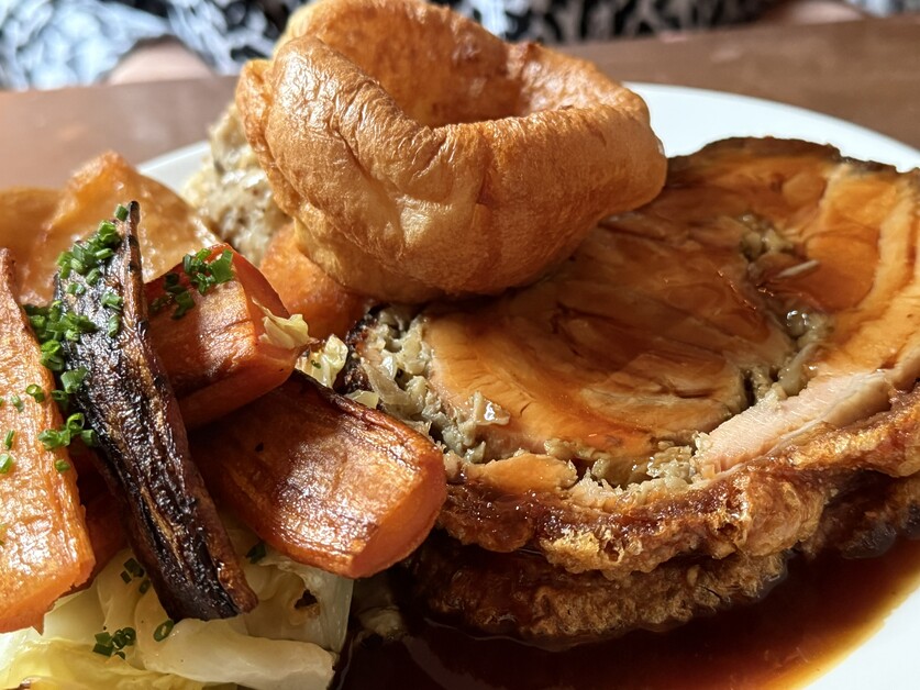 Andy Mossack eats Sunday lunch at the Boxcar Bar and Grill. Marble Arch’s neighbourhood restaurant.