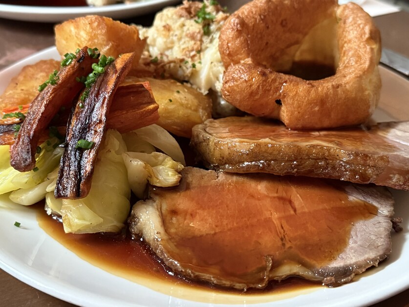 Andy Mossack eats Sunday lunch at the Boxcar Bar and Grill. Marble Arch’s neighbourhood restaurant.