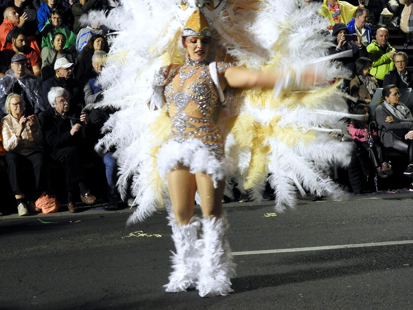 Solange Berchemin joins the fun during Carnival week on Madeira.