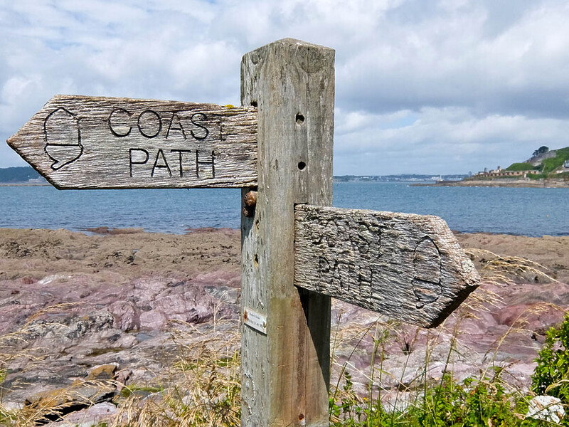 Rupert Parker Hikes part of the Salt Path, The Stunning South West Coast Path Either Side Of Plymouth.