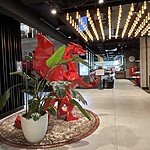 Anthea Gerrie Is Greeted By A Giant Red Dragon At The Radisson Red, Krakow’s Newest Style Hotel