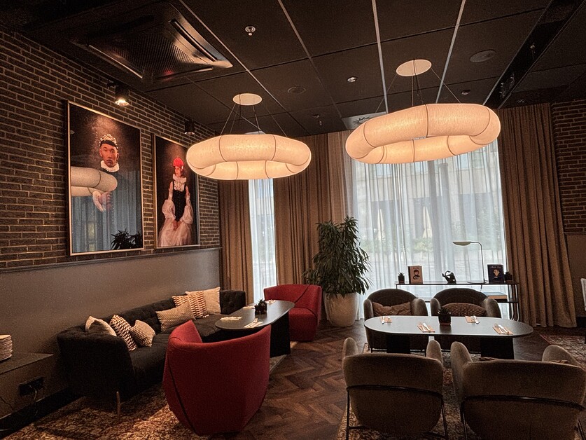 Anthea Gerrie Is Greeted By A Giant Red Dragon At The Radisson Red, Krakow’s Newest Style Hotel