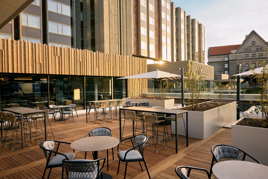 Anthea Gerrie Is First In At The Stunning Fairmont Golden Prague, A Brutalist Gem Transformed Into an Exquisite Five-Star Hotel