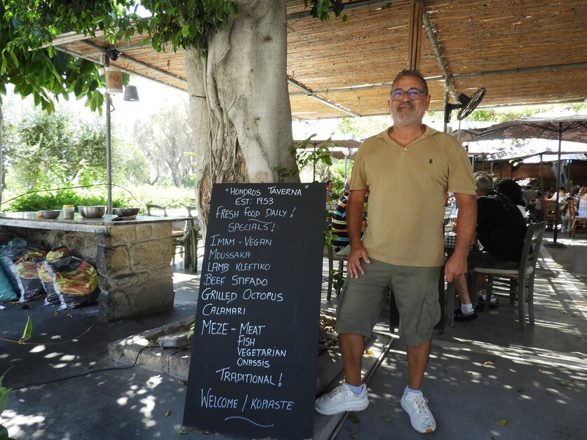 Solange Berchemin dives into a traditional mezze at the Hondros Tavern In Paphos