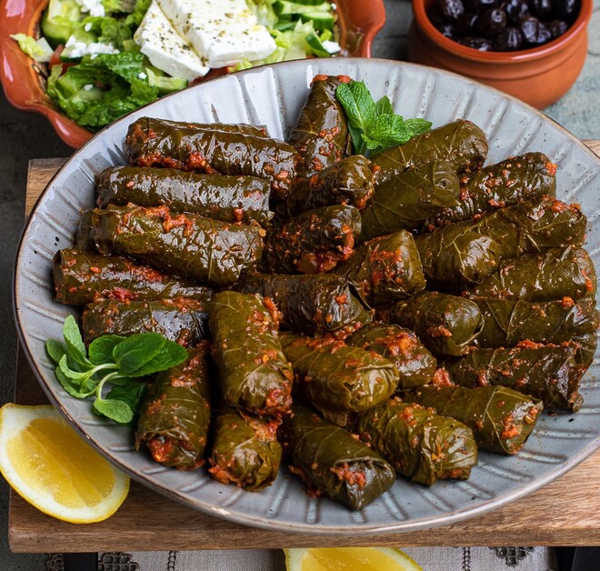 Solange Berchemin dives into a traditional mezze at the Hondros Tavern In Paphos