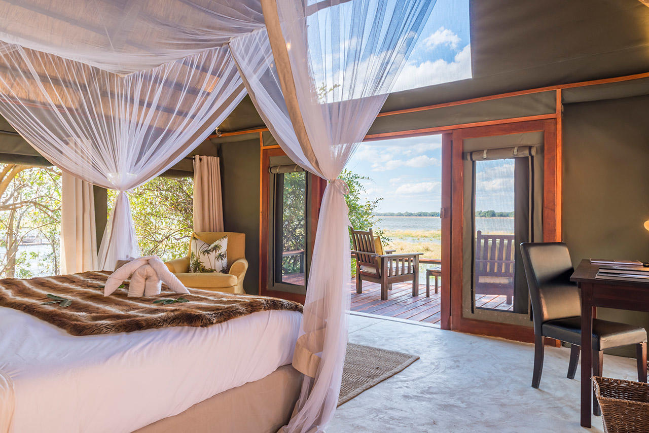 Sarah Kingdom unwinds at the Royal Zambezi Lodge just outside of the Lower Zambezi National Park