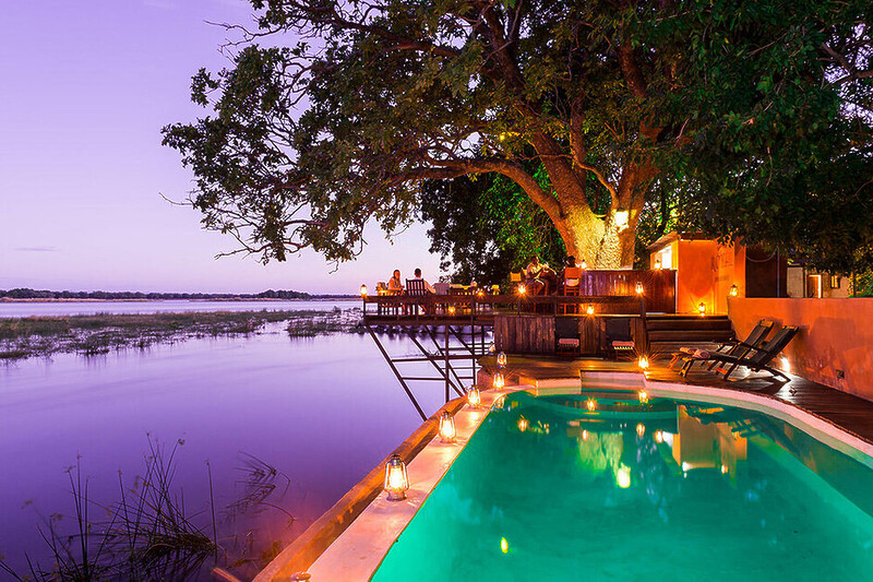 Sarah Kingdom unwinds at the Royal Zambezi Lodge just outside of the Lower Zambezi National Park
