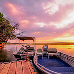 Sarah Kingdom unwinds at the Royal Zambezi Lodge just outside of the Lower Zambezi National Park