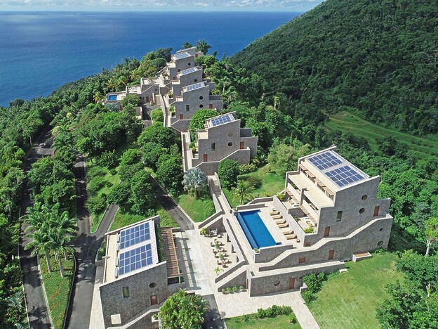 Judith Baker stays at the Coulibri Ridge Eco Resort in Domonica.