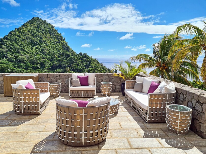 Judith Baker stays at the Coulibri Ridge Eco Resort in Domonica.