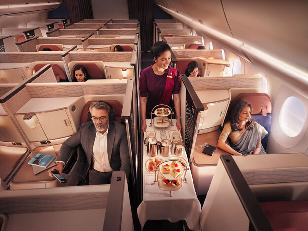 Andy Mossack reviews Air India Business Class and can’t help feeling rather princely.