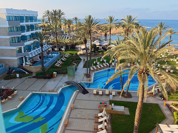 Lynne Coates gets a warm welcome in the newly renovated Asimina Suites Hotel in Paphos.