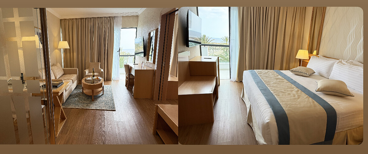 Lynne Coates gets a warm welcome in the newly renovated Asimina Suites Hotel in Paphos.