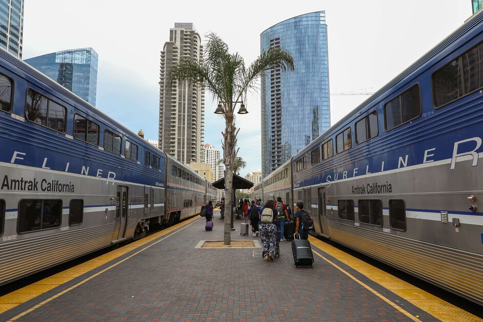Anthea Gerrie Travels By the Pacific Surfliner From La’s Iconic Union Station To San Luis Obispo, Gateway To California’s Most Scenic Stretch Of Coast.