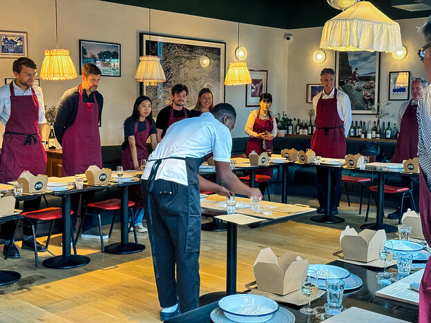 Andy Mossack joins an ALFI pizza making class in Spitalfields to learn how to create the perfect Napoli pizza.
